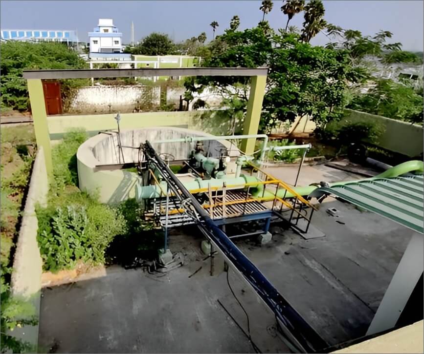 Manali Petrochemicals' secondary treated sewage water pumping station at Kodungaiyur, Chennai