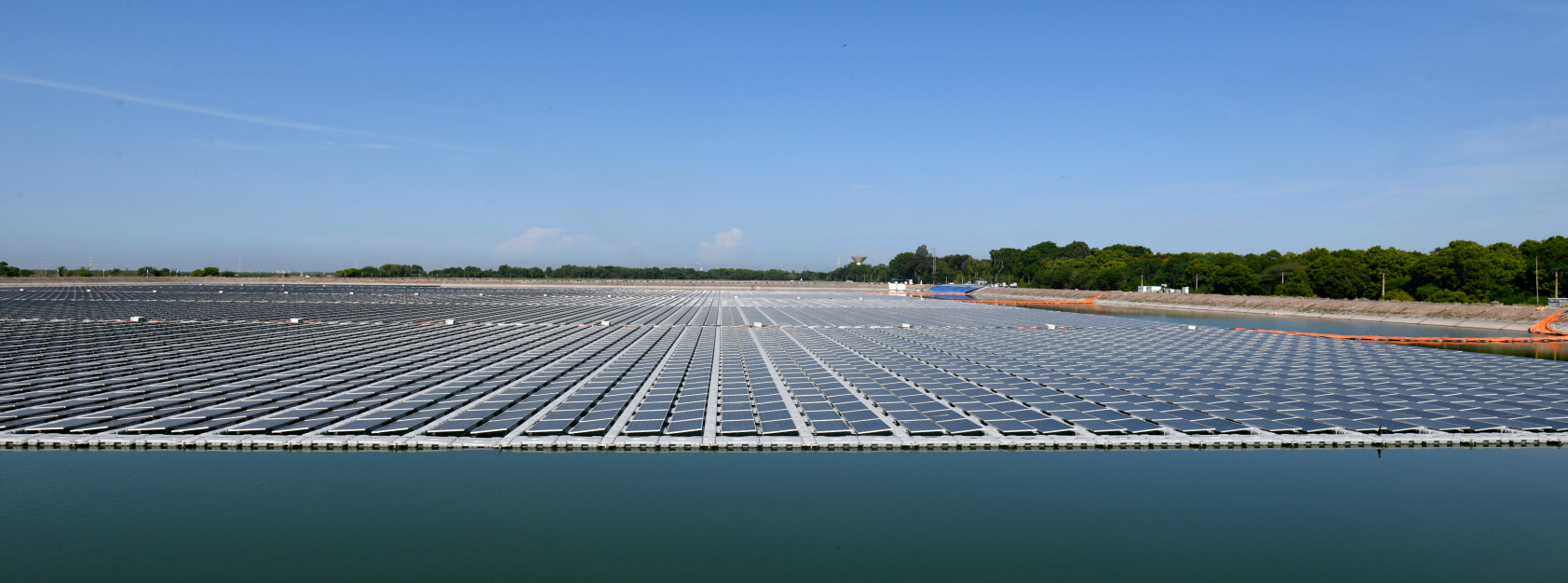 Floating Solar Power Plant at SPIC, Tuticorin