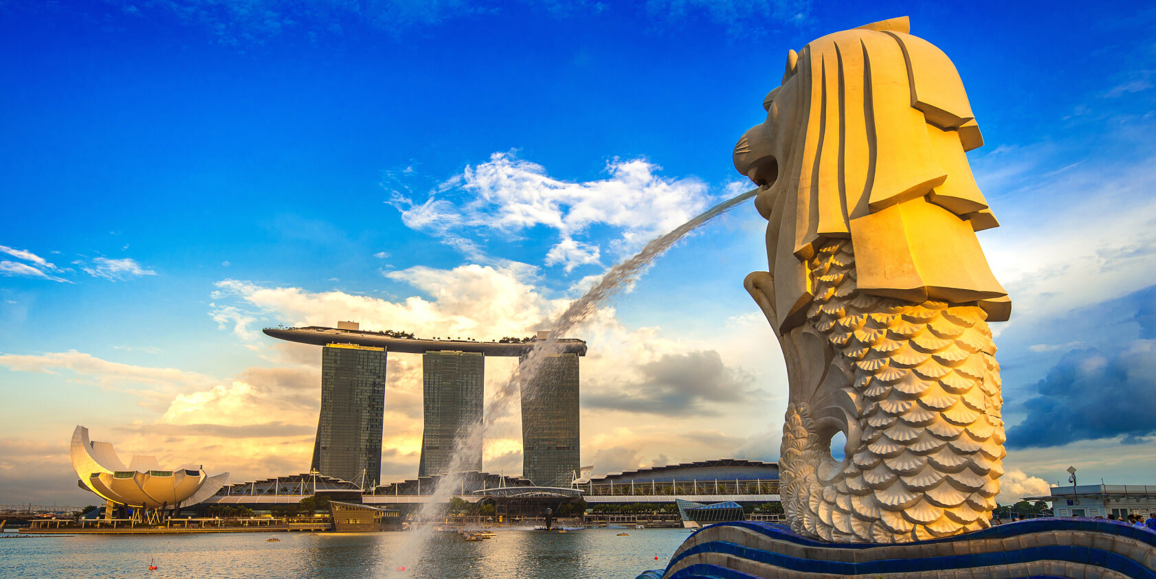 The Merlion Statue in Singapore