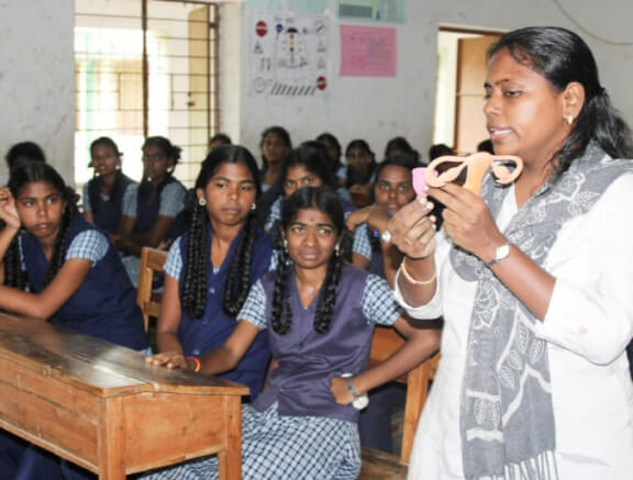 Glimpses of a session from the Happy Periods Programme